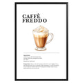 Caffè Freddo Coffee Recipe Poster - GroovyGrove