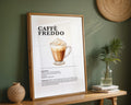 Caffè Freddo Coffee Recipe Poster - GroovyGrove