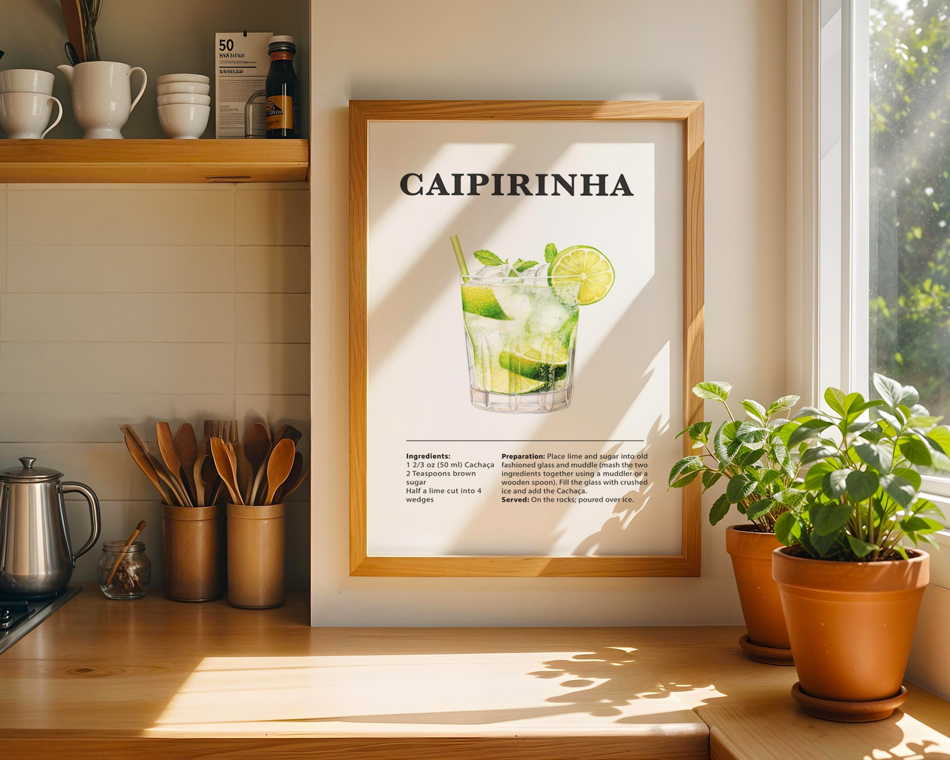 Caipirinha Cocktail Recipe Poster - GroovyGrove