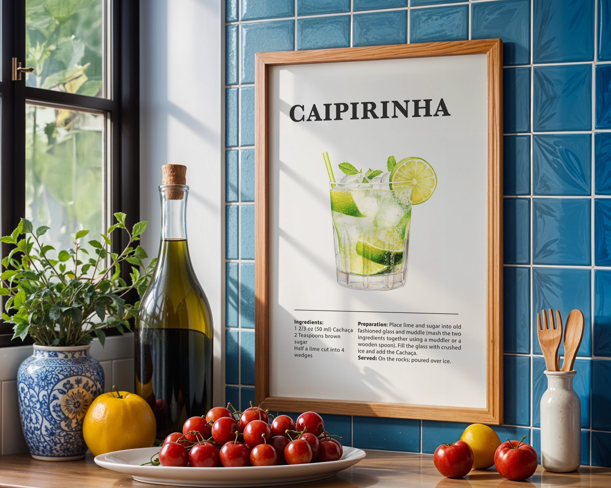 Caipirinha Cocktail Recipe Poster - GroovyGrove