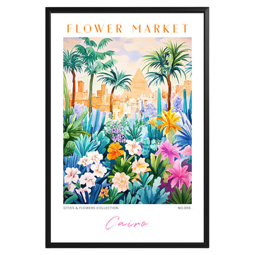 Cairo Egypt Flower Market Poster - GroovyGrove