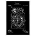 Calendar Clock 1915 Patent Poster - GroovyGrove