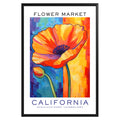 California State Flower Market Poster - GroovyGrove