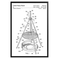 Campfire Tripod 1991 Patent Poster - GroovyGrove