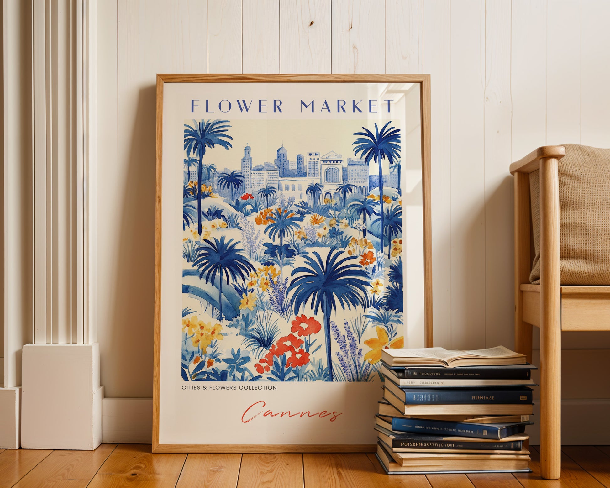 Cannes France Flower Market Poster - GroovyGrove