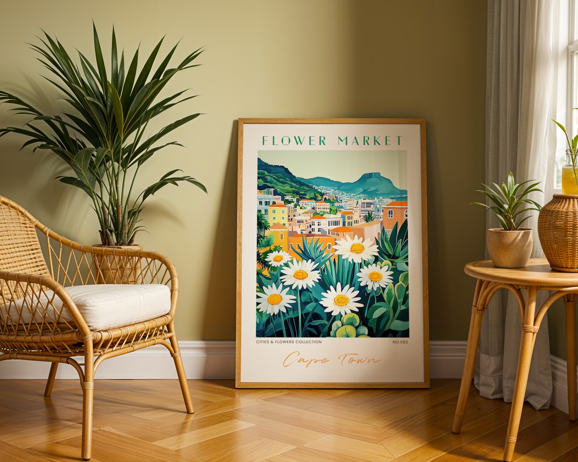 Cape Town South Africa Flower Market Poster - GroovyGrove