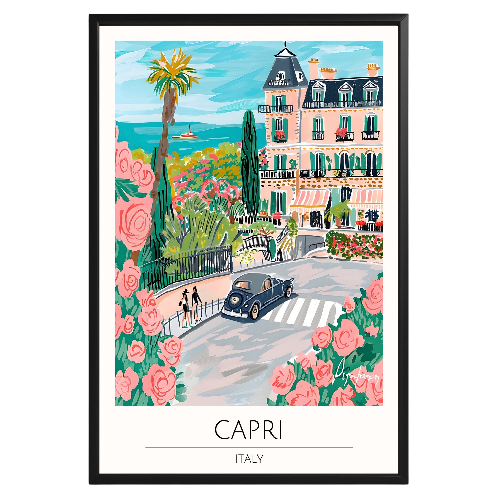 Capri Italy Travel Poster - GroovyGrove