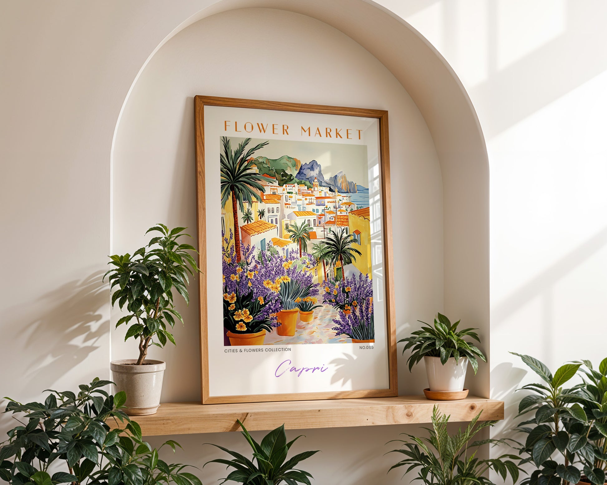 Capri Italy Flower Market Poster - GroovyGrove