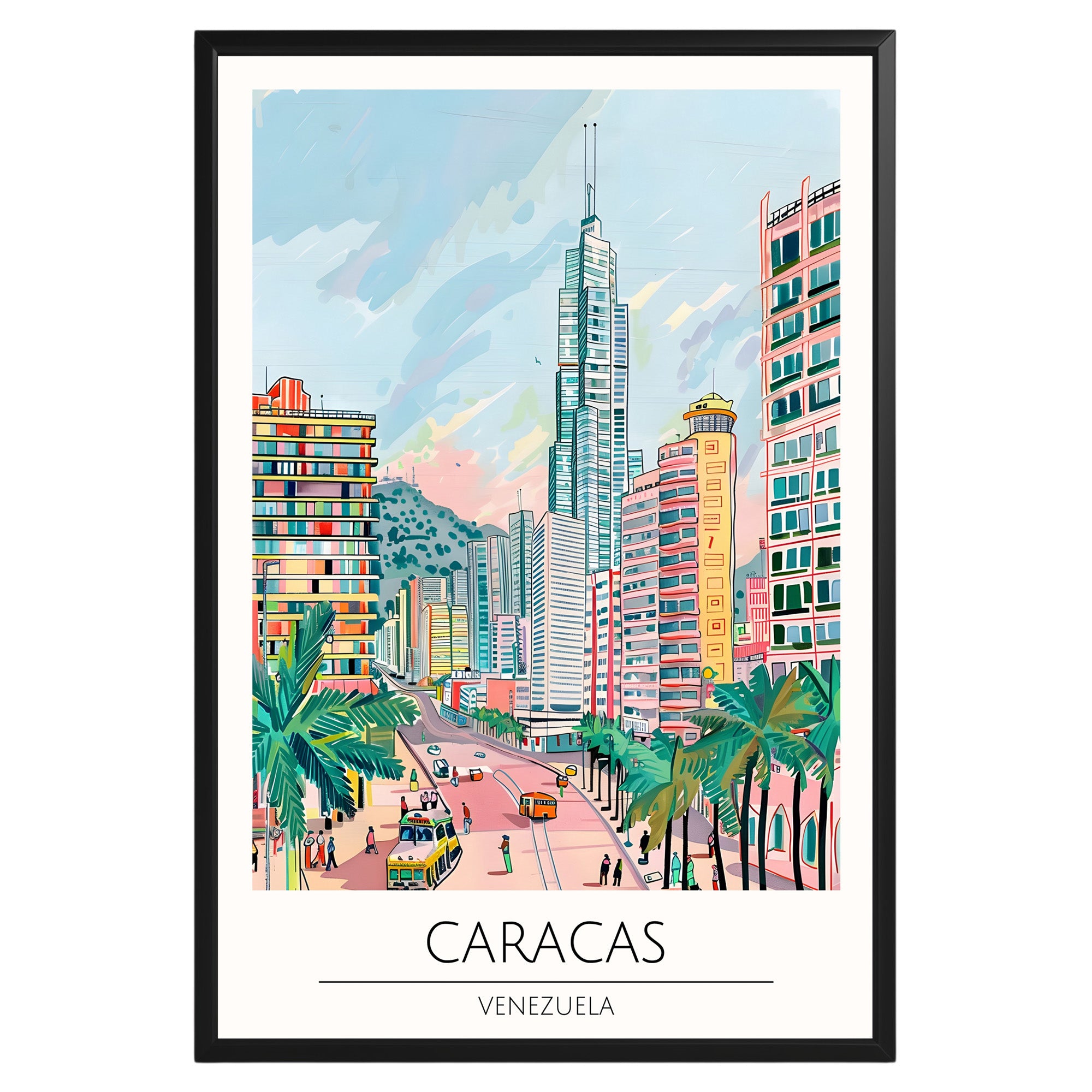 Caracas Venezuela Travel Poster - GroovyGrove