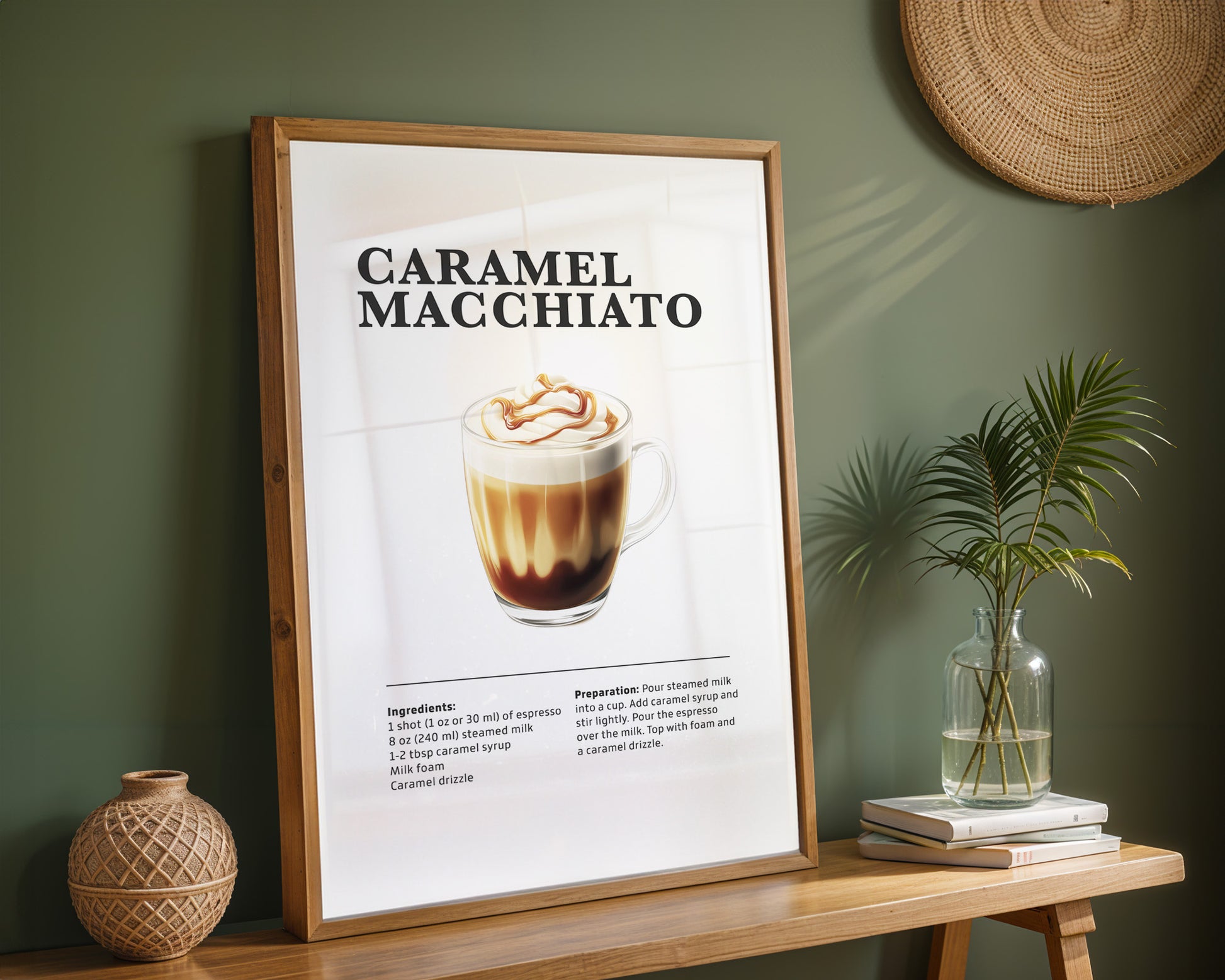 Caramel Macchiato Coffee Recipe Poster - GroovyGrove