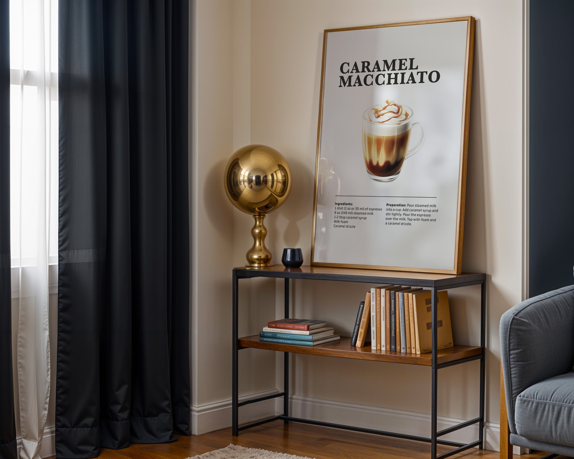 Caramel Macchiato Coffee Recipe Poster - GroovyGrove