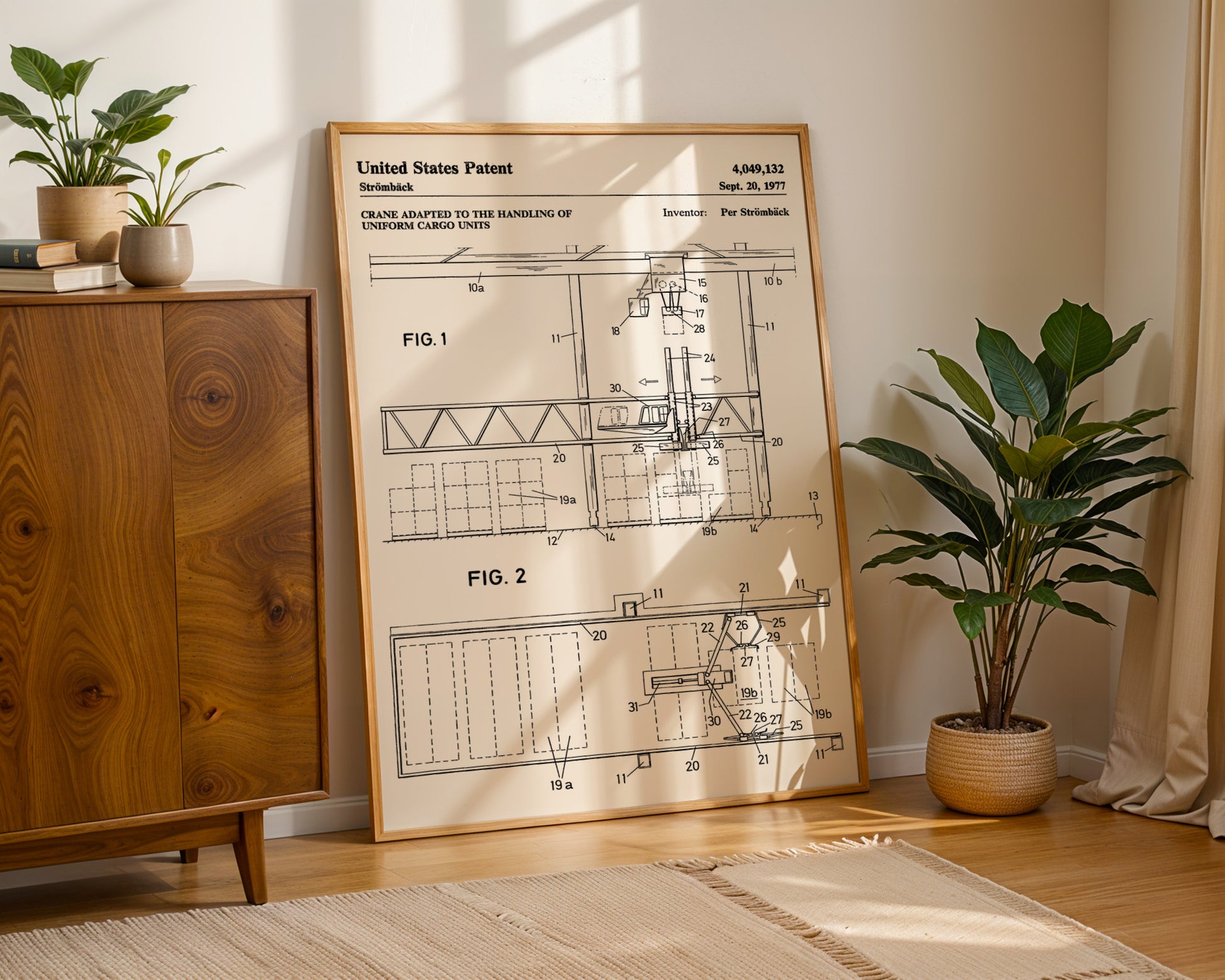 Cargo Crane 1977 Patent Poster - GroovyGrove