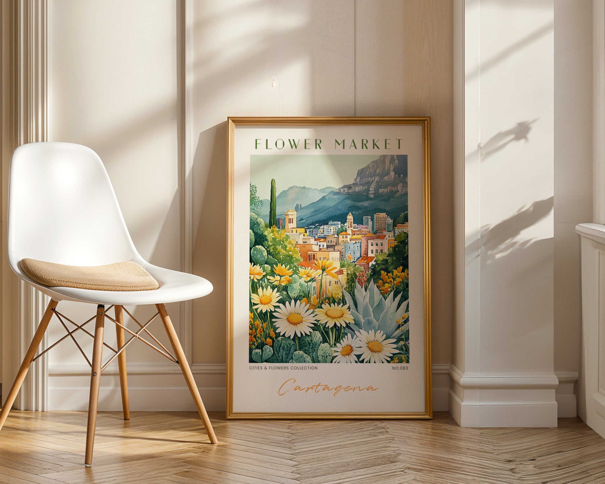 Cartagena Spain Flower Market Poster - GroovyGrove
