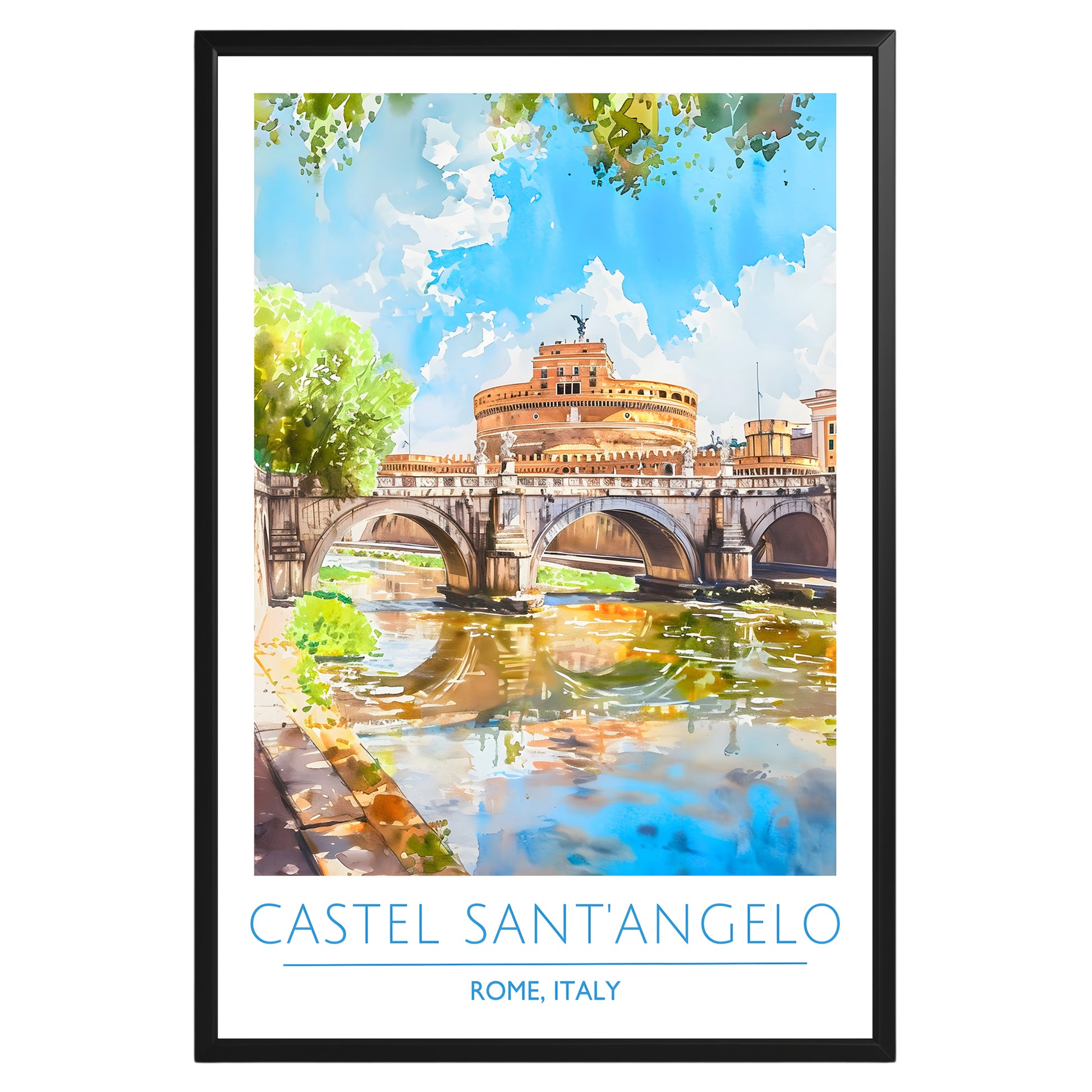 Castel Sant'Angelo Rome Italy Poster - GroovyGrove