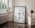 Celestial Navigation Device 1954 Patent Poster - GroovyGrove