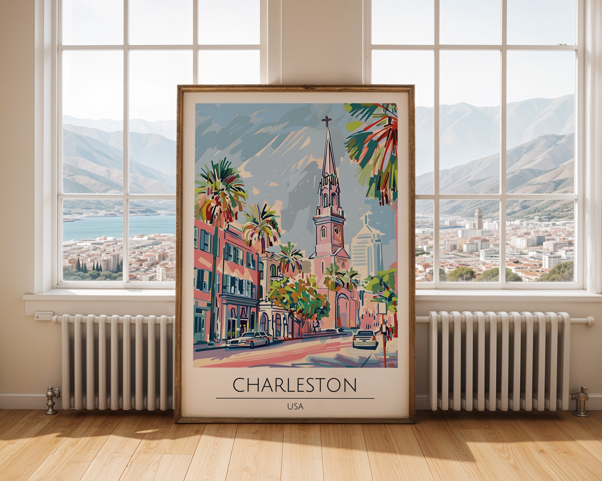 Charleston South Carolina Travel Poster - GroovyGrove