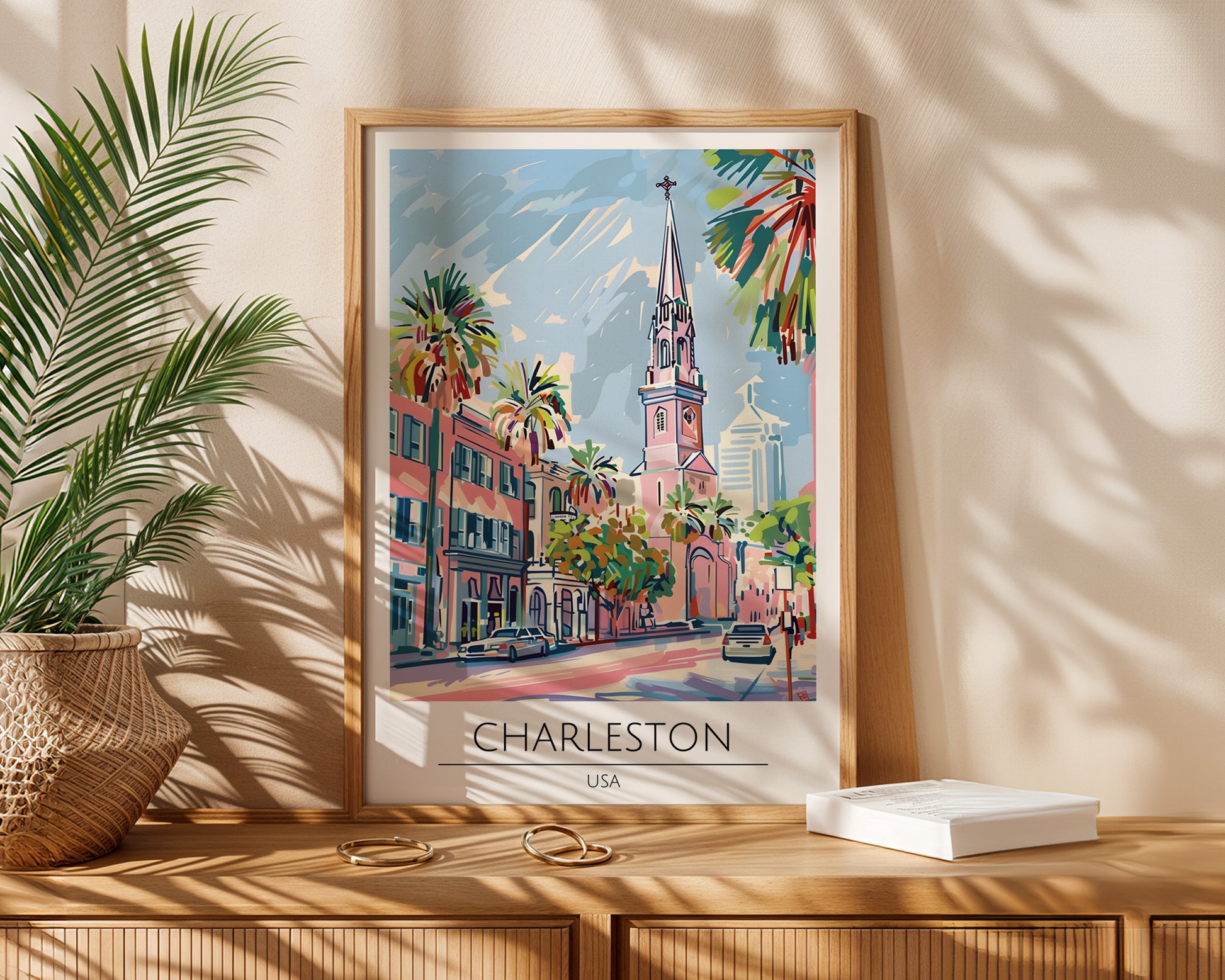 Charleston South Carolina Travel Poster - GroovyGrove