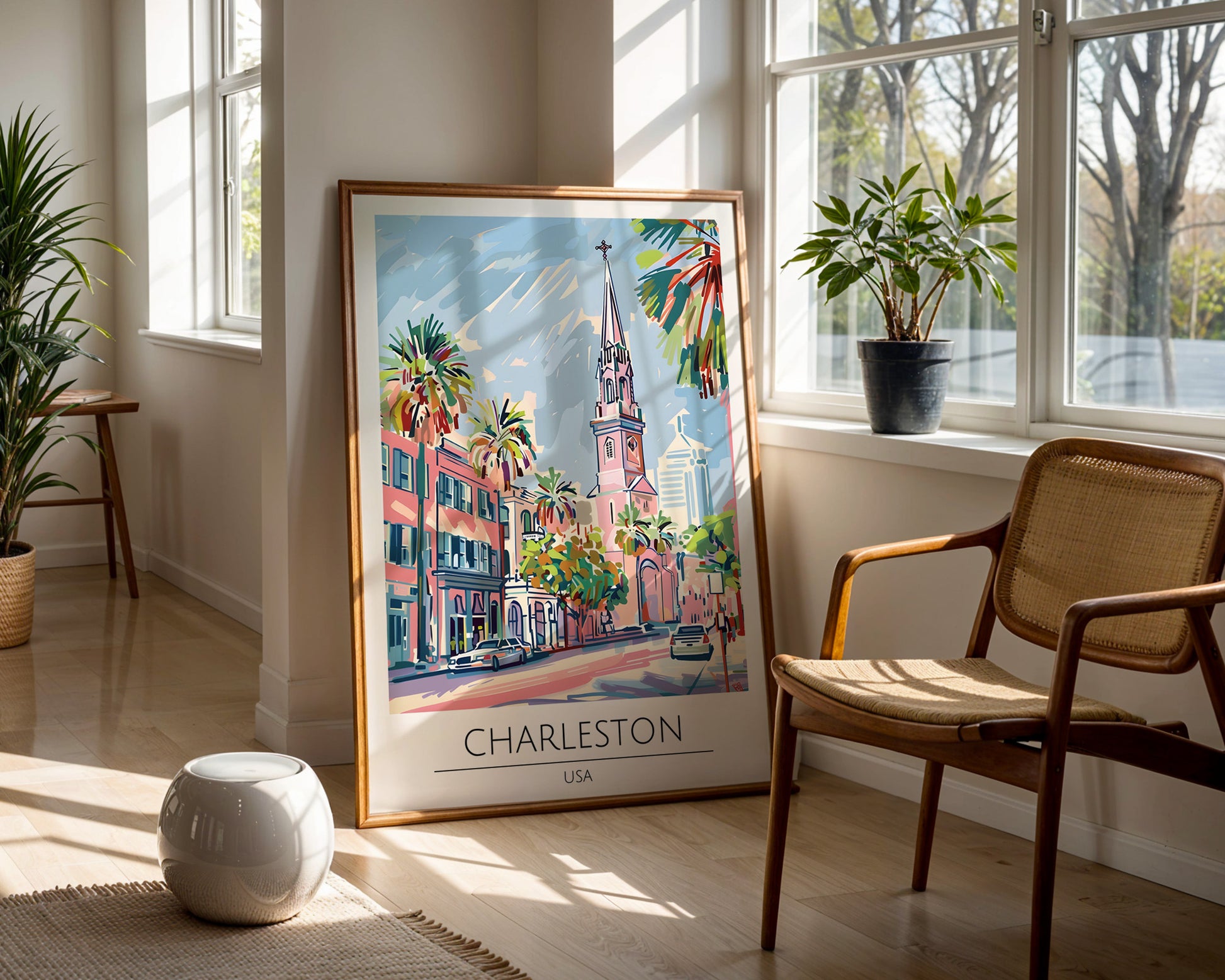 Charleston South Carolina Travel Poster - GroovyGrove