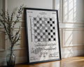 Checker And Chess Board 1923 Patent Poster - GroovyGrove