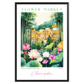 Chengdu China Flower Market Poster - GroovyGrove