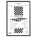 Chess And Checker Board 1893 Patent Poster - GroovyGrove