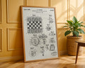 Chess And Checker Game 1940 Patent Poster - GroovyGrove