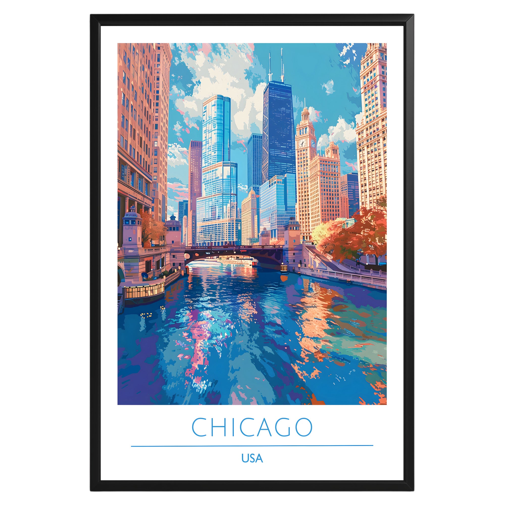 Chicago Illinois Poster - GroovyGrove