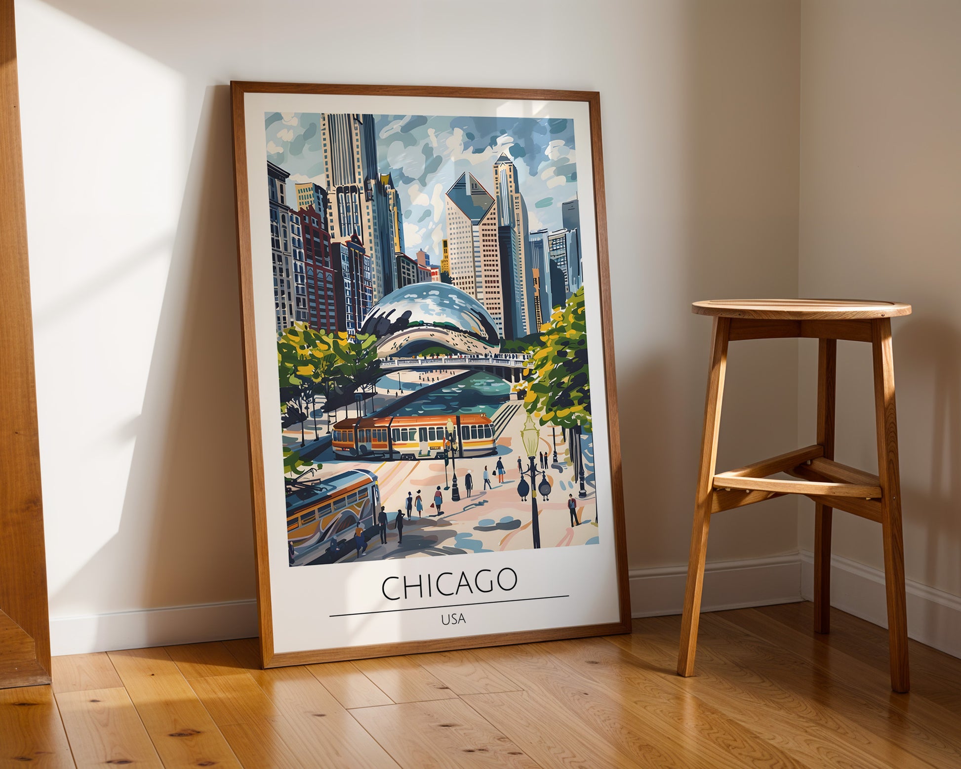 Chicago Illinois Travel Poster - GroovyGrove