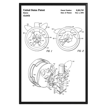 Children Clock 1994 Patent Poster - GroovyGrove