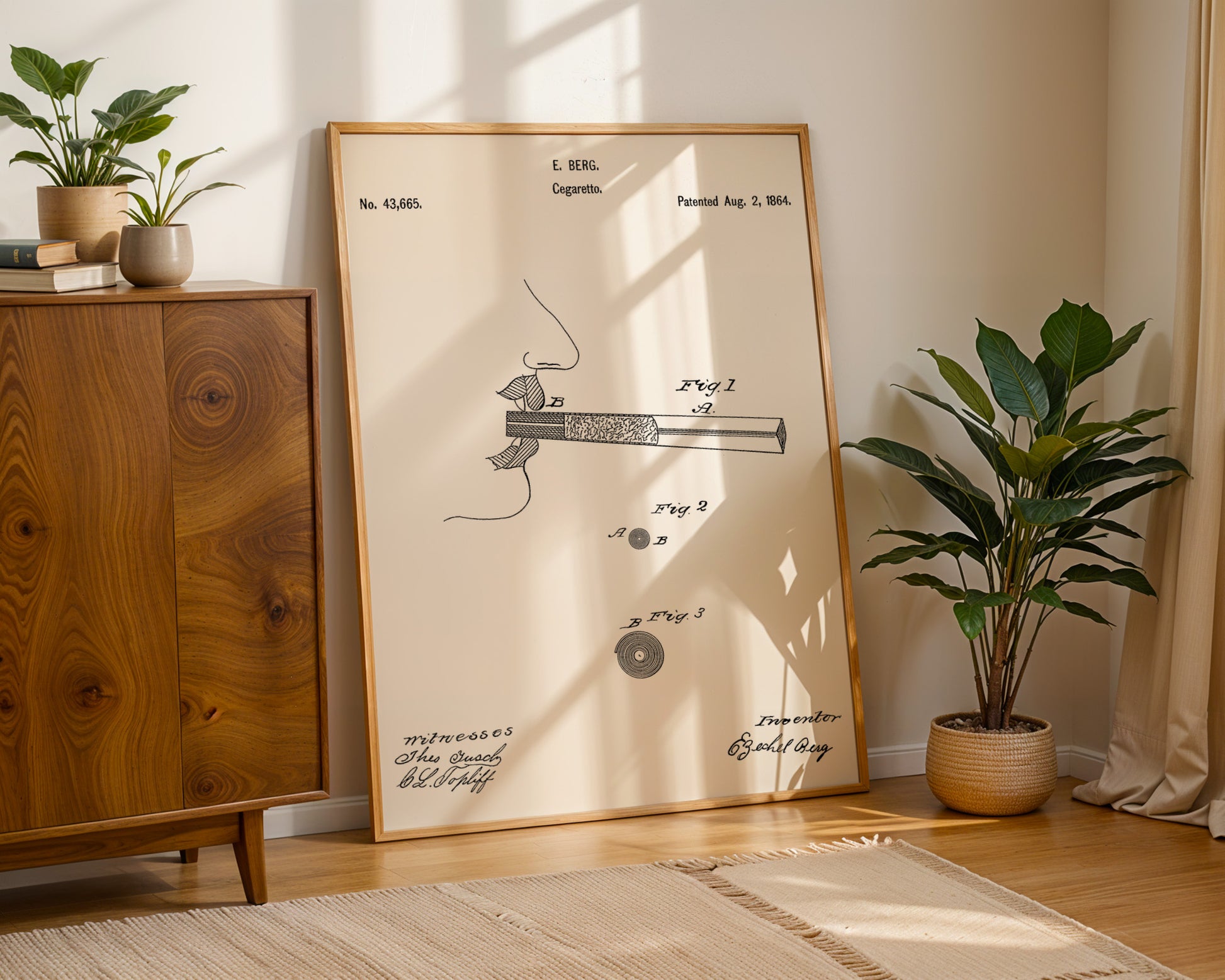 Cigarretes 1864 Patent Poster - GroovyGrove