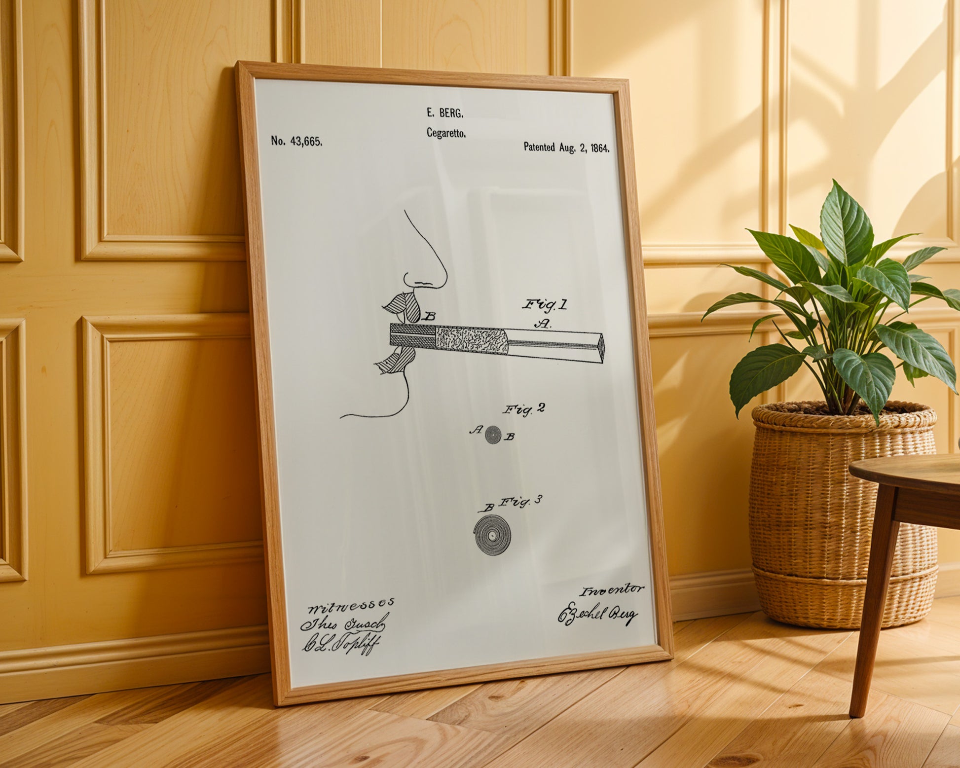 Cigarretes 1864 Patent Poster - GroovyGrove