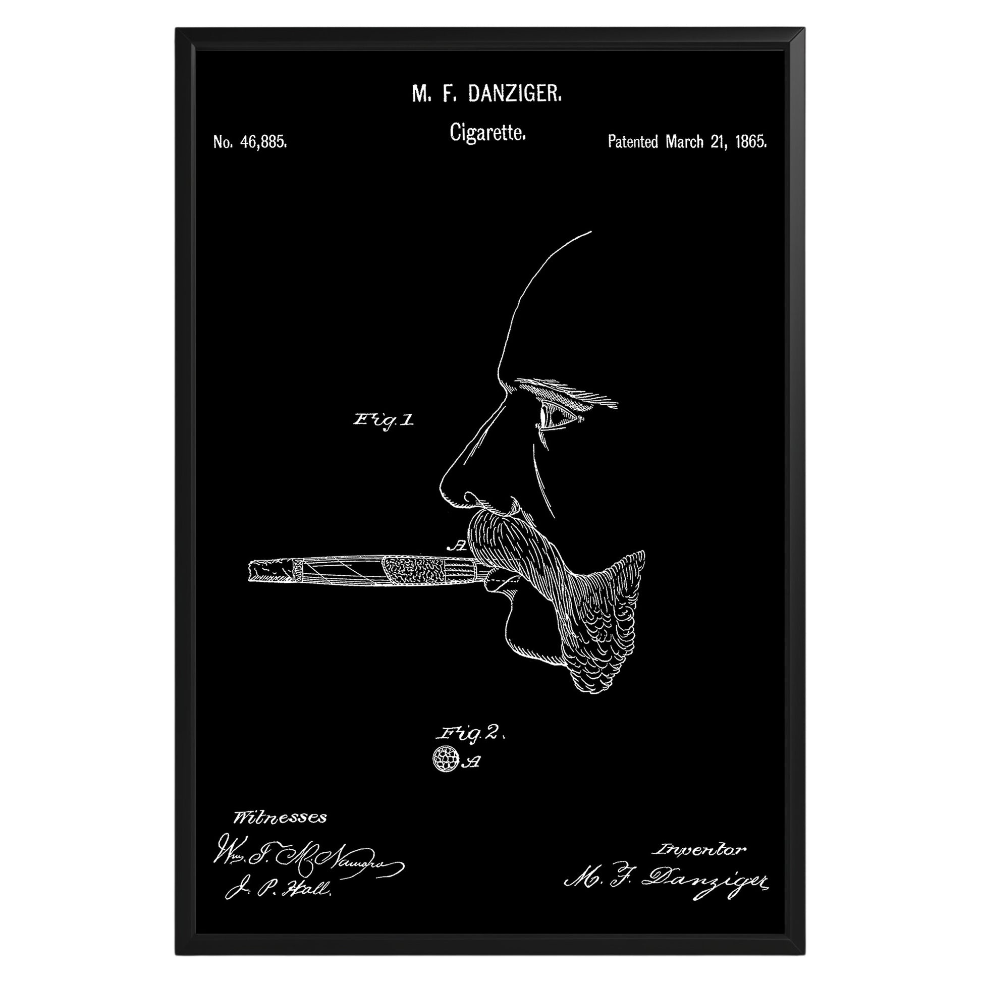 Cigars 1865 Patent Poster - GroovyGrove