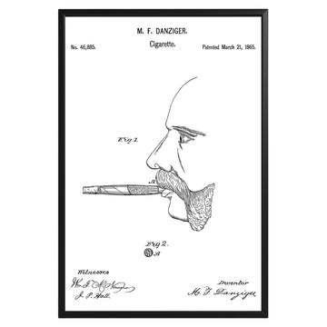 Cigars 1865 Patent Poster - GroovyGrove