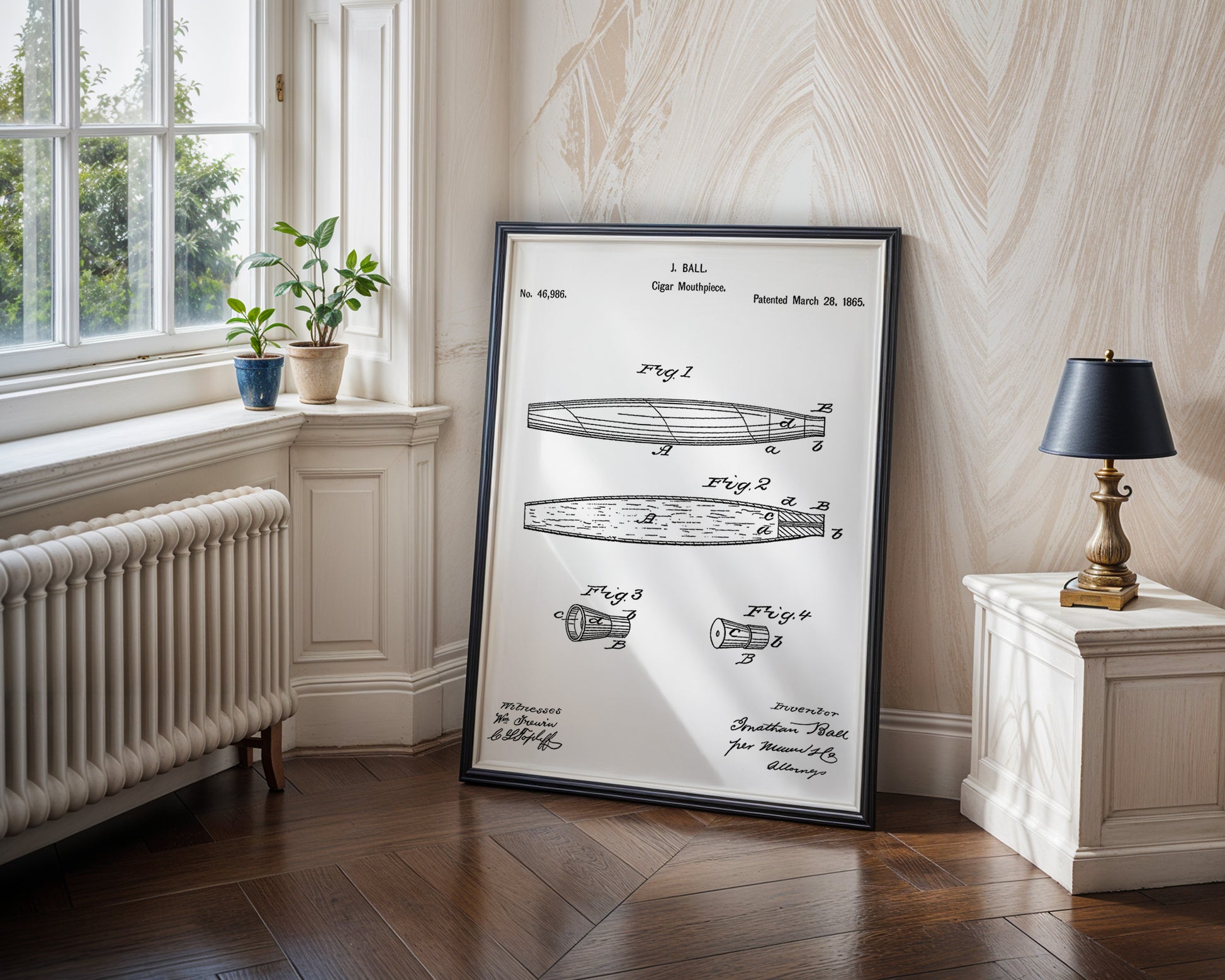 Cigars Mout Piece 1865 Patent Poster - GroovyGrove