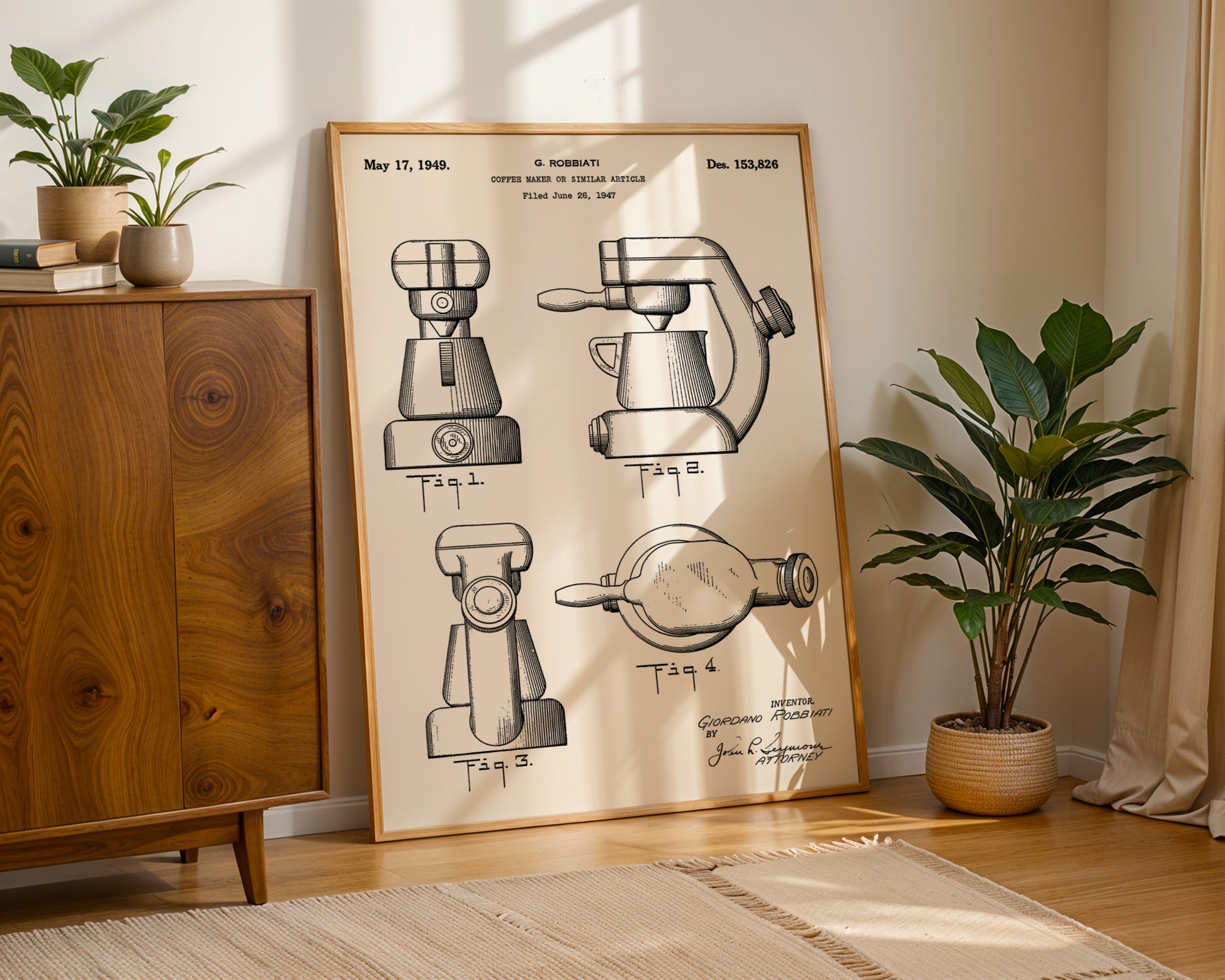 Coffee Maker 1949 Patent Poster - GroovyGrove