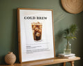 Cold Brew Coffee Recipe Poster - GroovyGrove