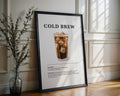 Cold Brew Coffee Recipe Poster - GroovyGrove