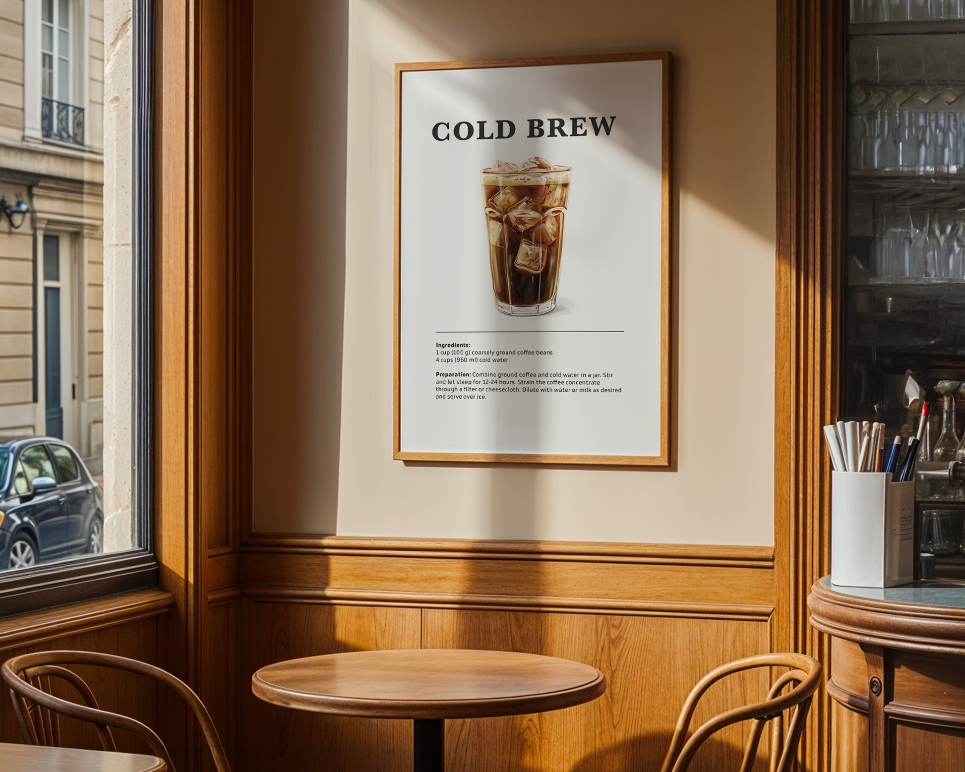 Cold Brew Coffee Recipe Poster - GroovyGrove