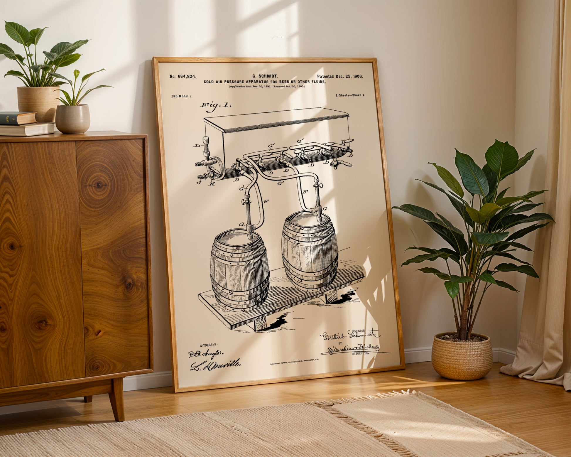 Cold Air Pressure Apparatus 1900 Patent Poster - GroovyGrove