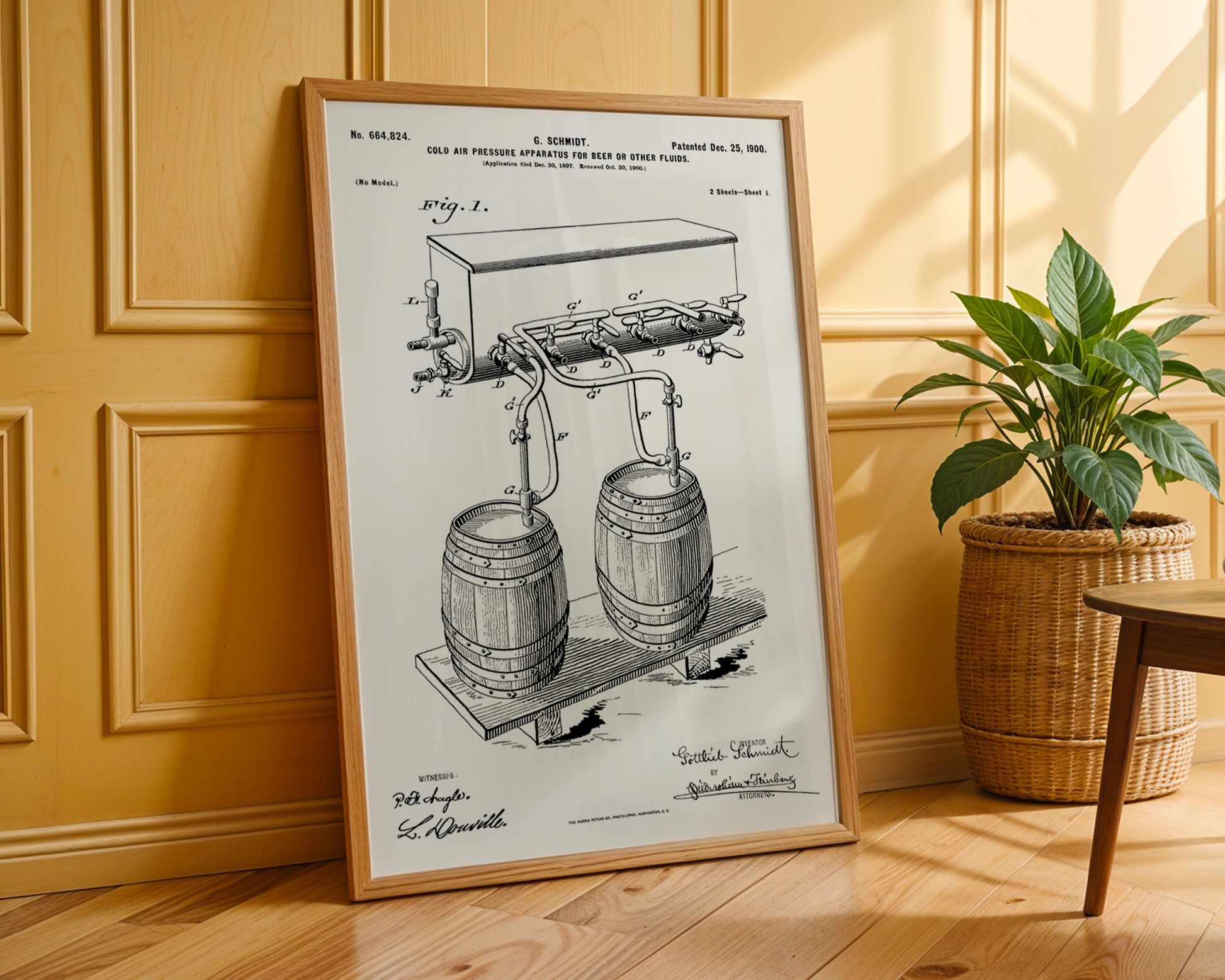 Cold Air Pressure Apparatus 1900 Patent Poster - GroovyGrove