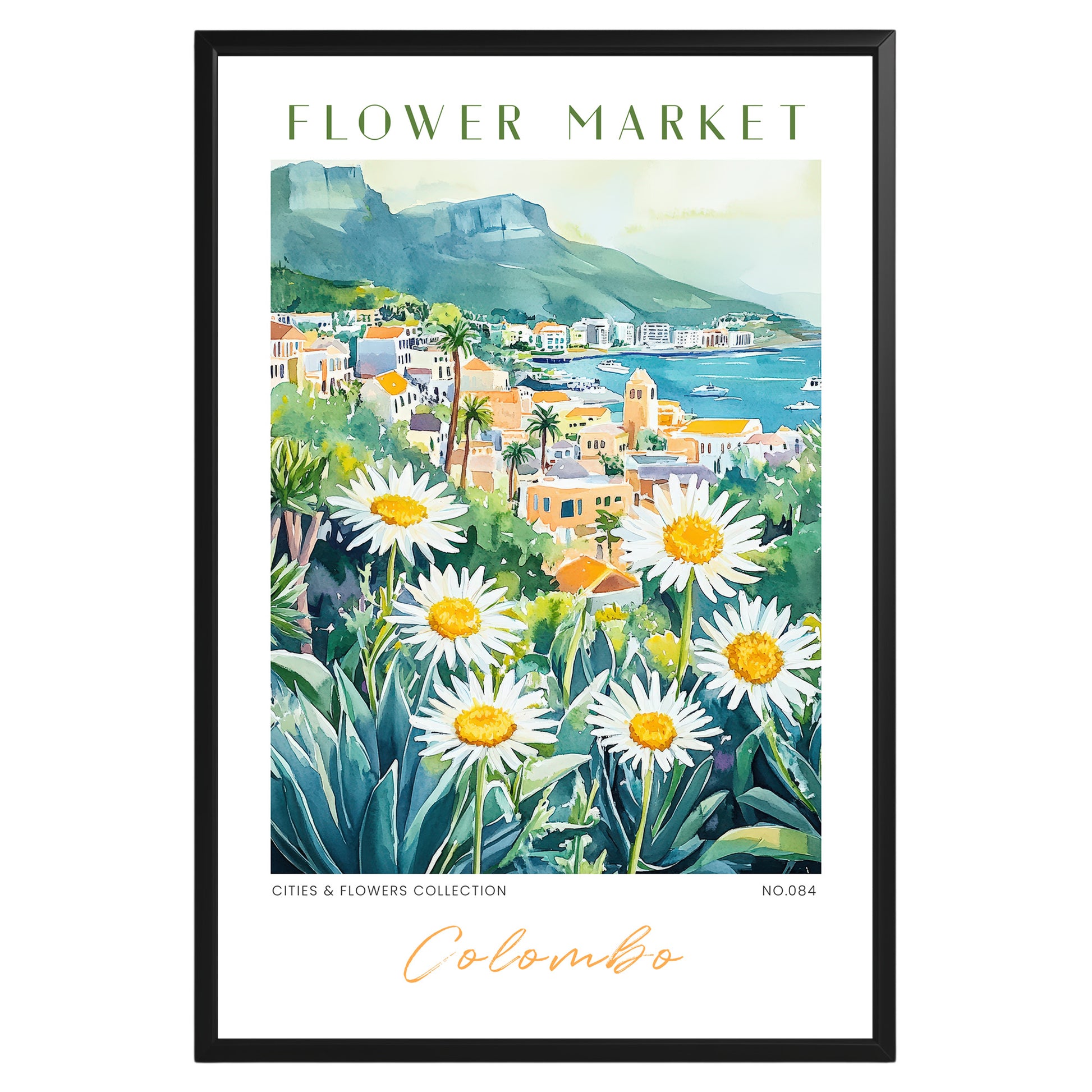 Colombo Sri Lanka Flower Market Poster - GroovyGrove