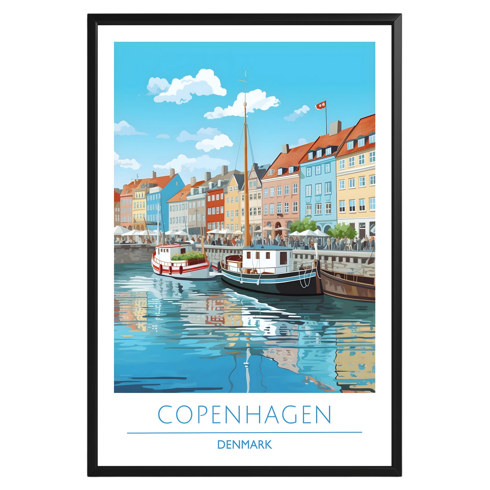 Copenhagen Denmark Poster - GroovyGrove