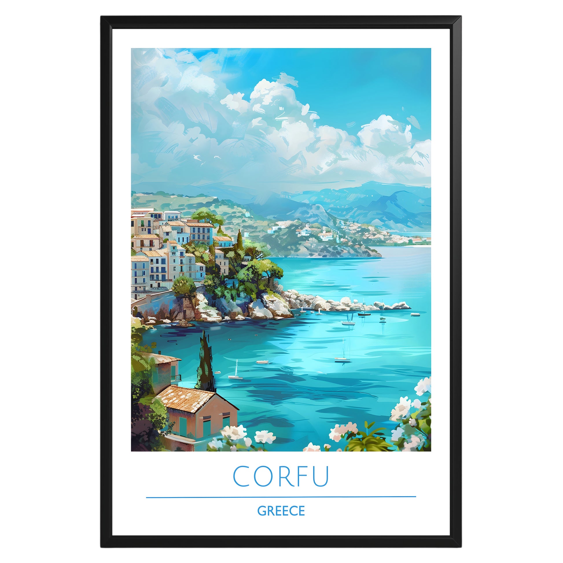 Corfu Greece Poster - GroovyGrove