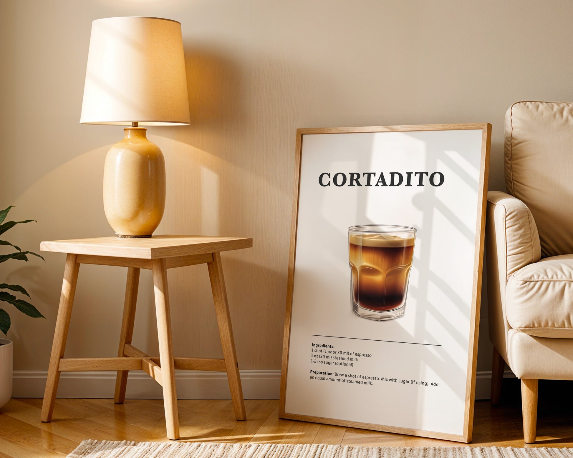 Cortadito Coffee Recipe Poster - GroovyGrove