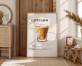 Cortado Coffee Recipe Poster - GroovyGrove