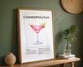 Cosmopolitan Cocktail Recipe Poster - GroovyGrove