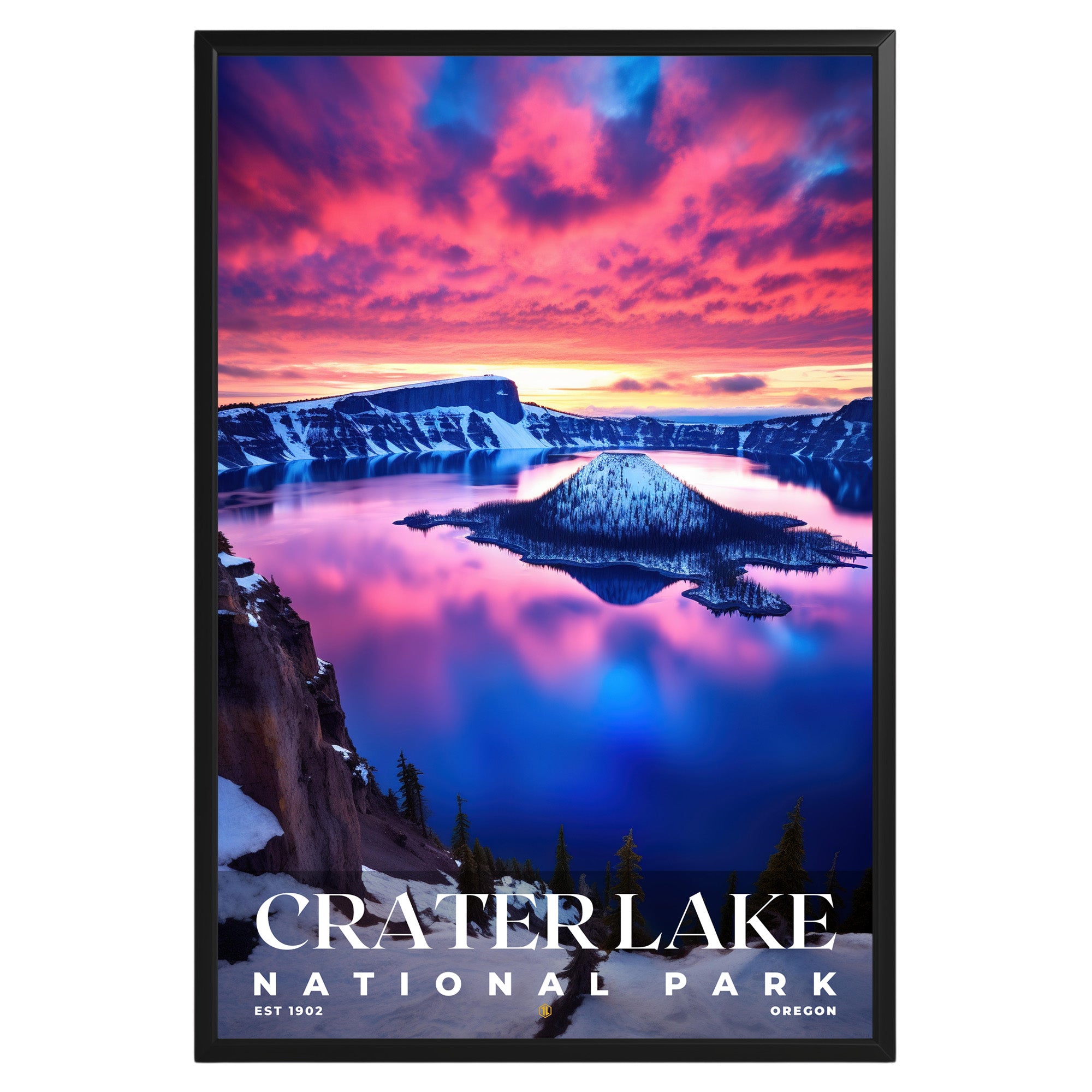 Crater Lake National Park Poster - GroovyGrove