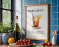 Cuba Libre Cocktail Recipe Poster - GroovyGrove