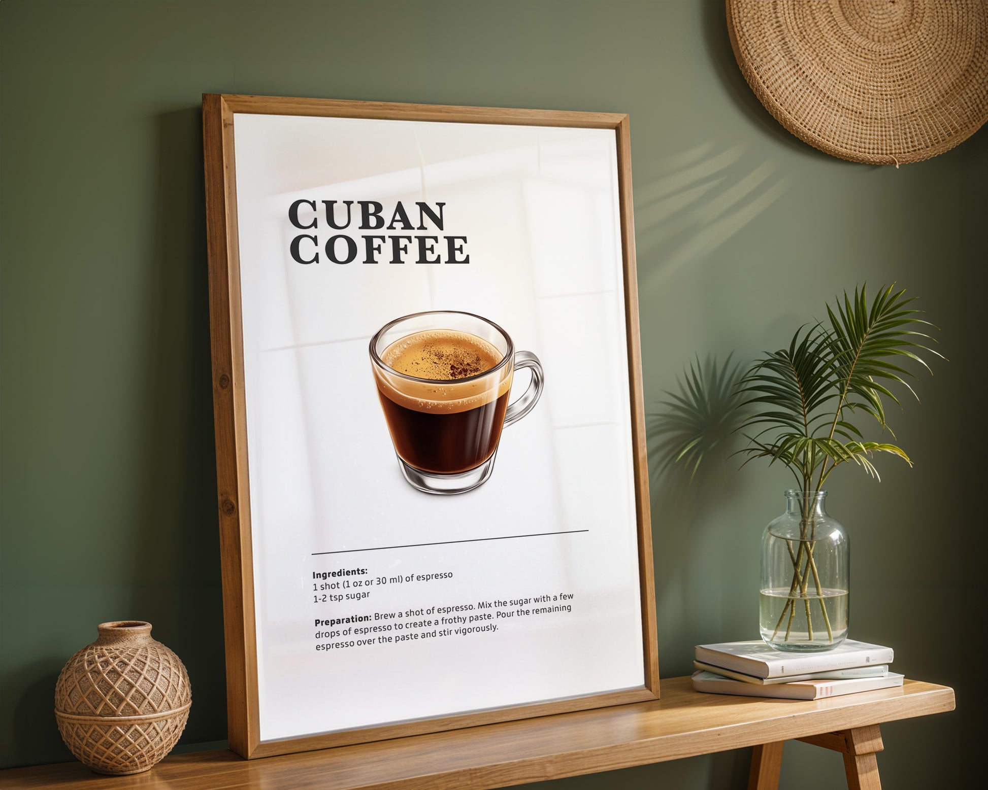 Cuban Coffee Recipe Poster - GroovyGrove