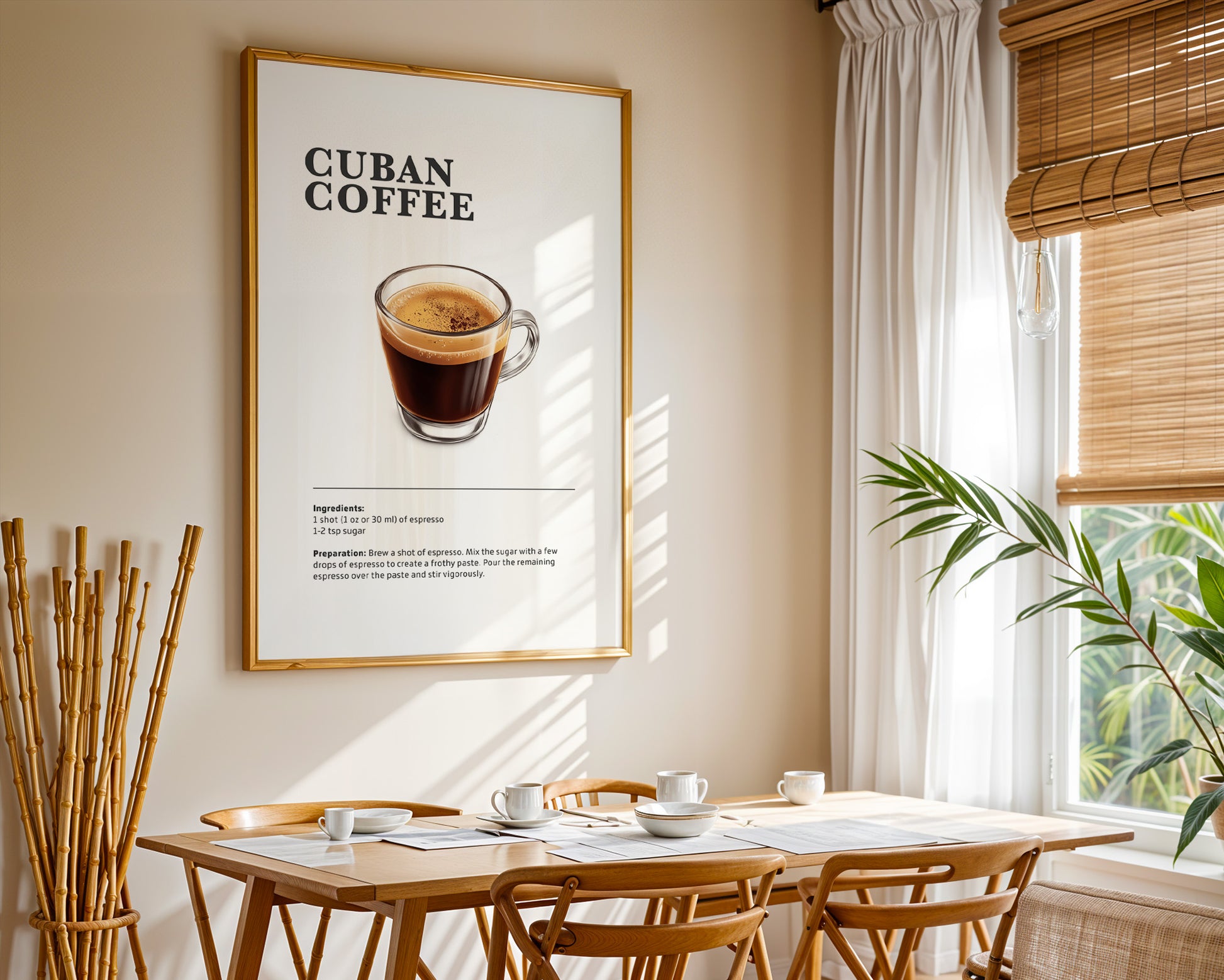 Cuban Coffee Recipe Poster - GroovyGrove